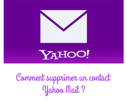 Supprimer un contact Yahoo Mail