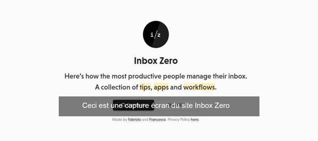 Inbox Zero solution pour supprimer spam