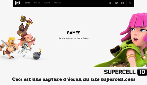 Supprimer compte Supercell ID