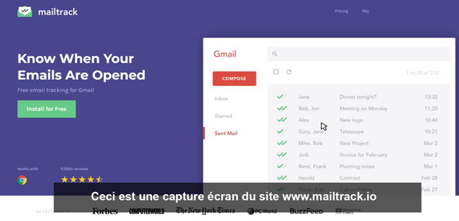 activer Mailtrack sur Gmail