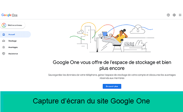 Acheter de l'espace Gmail avec Google One