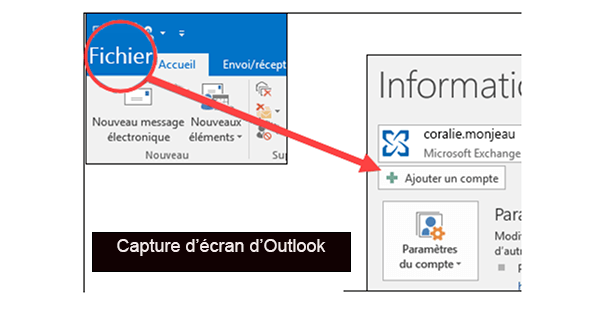 Comment ajouter un compte Gmail sur Outlook