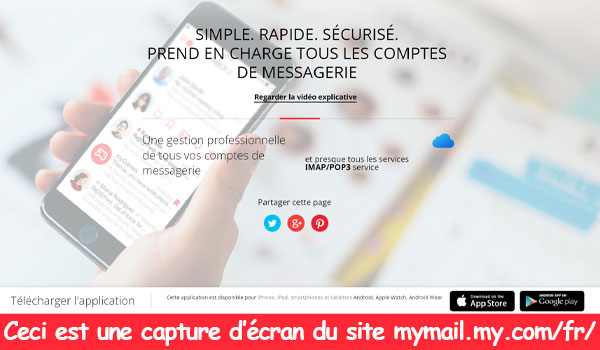 mymail.my.com/fr/ : Connexion en ligne via mon pc