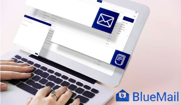 Démarche de téléchargement de BlueMail, la messagerie électronique