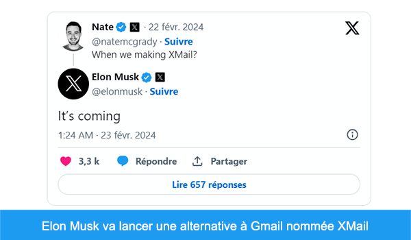 XMail d'Elon Musk : Alternative à Gmail